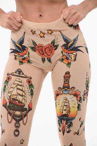 Collant in Mesh Motivo Tattoo