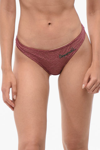 Lace Slip with Embroideries