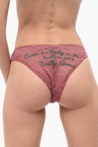 Lace Slip with Embroideries