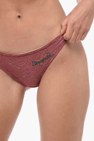 Lace Slip with Embroideries