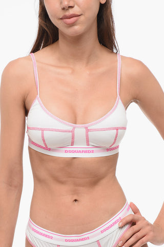 Two-Tone Bra with Logo