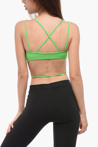 Solid Color ICON Bra Top with Crossed Straps