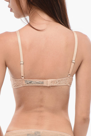 Reggiseno a Triangolo in Pizzo con Ricami
