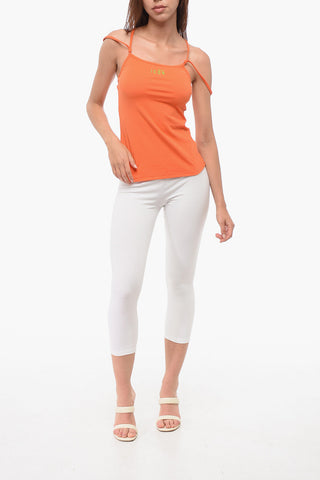Cotton Blend ICON Tank Top with Criss Cross Straps