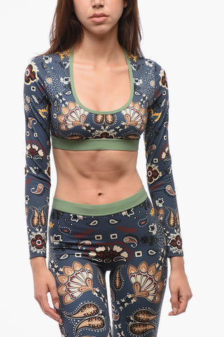 Bandana Motif Underwear Cropped Top