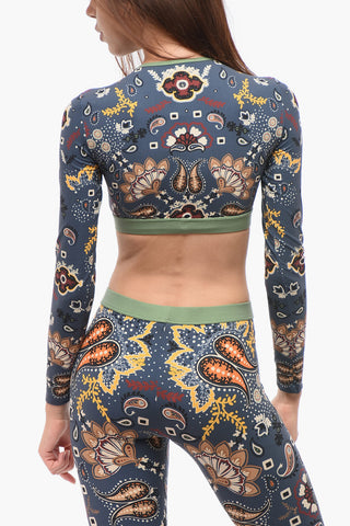 Bandana Motif Underwear Cropped Top