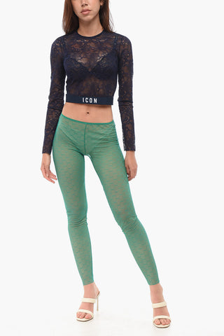 Monogram Lace Collant