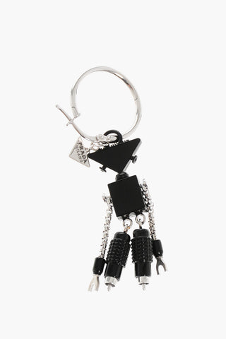 Silver Single Earring ROBOT