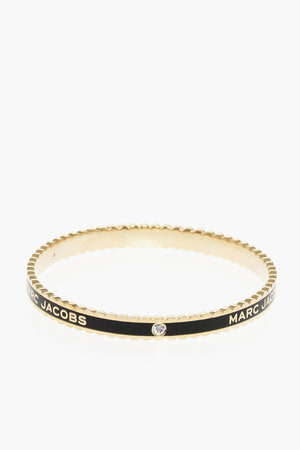 Enameled Brass Rigid Bracelet THE MEDALLION