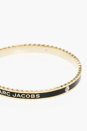 Enameled Brass Rigid Bracelet THE MEDALLION