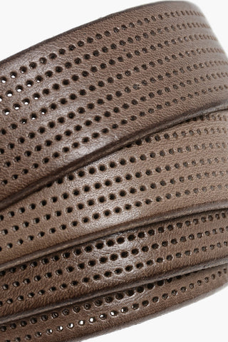 Cintura in Pelle Traforata 30mm