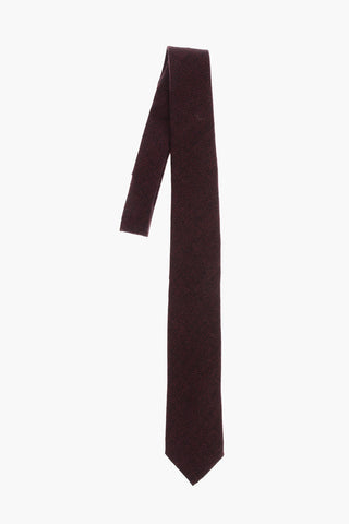 Cravatta in Cashmere Motivo Micro Pois