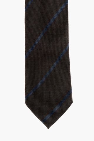 Cashmere Tie with Oblique Stripe Motif