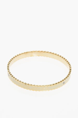 Enameled Brass Rigid Bracelet THE MEDALLION