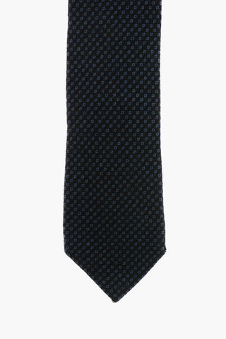 Bird's Eye Patterned Cashmere Tie