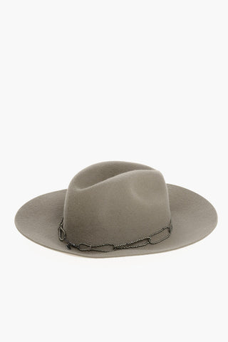 Rabbit Felt Panama Hat with Jewel Detail