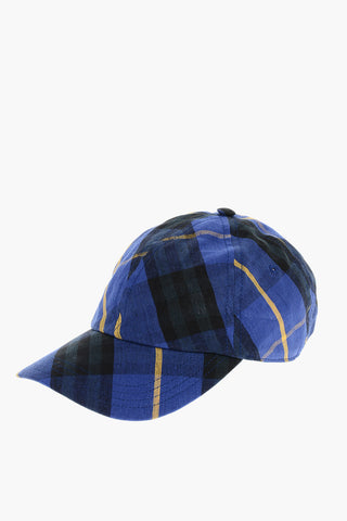 Cappello da Baseball in Lino Tartan