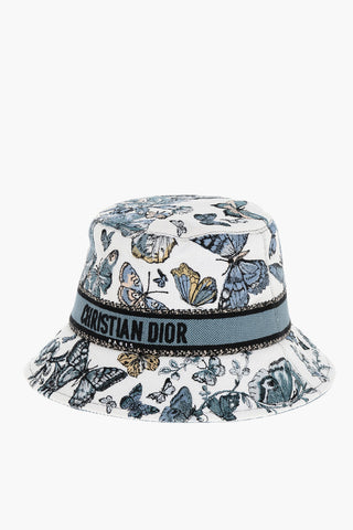 Embroidered Cotton Blend BOBBY Bucket Hat