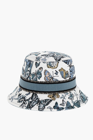 Embroidered Cotton Blend BOBBY Bucket Hat