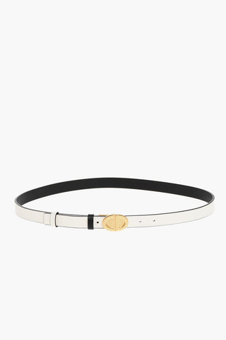 Leather FOREVER Belt with Logoed Buckle 20mm