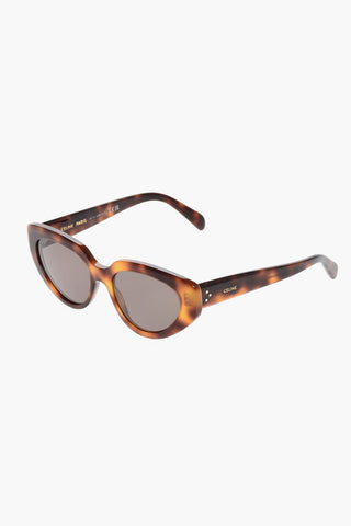 Cat-Eye Sunglasses with Tortoiseshell Frame