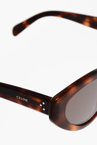 Cat-Eye Sunglasses with Tortoiseshell Frame
