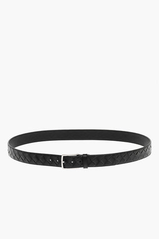 Woven Leather Belt 35mm