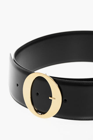 Leather Belt with Brass Buckle 60mm