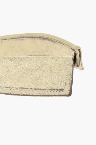Colletto in Pelle Effetto Vintage