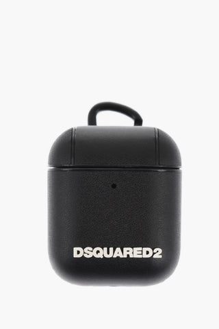Custodia per Airpods in Tinta Unita con Logo a Contrasto
