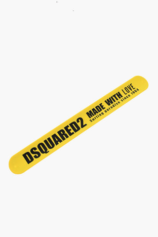 Silicone MADE WITH LOVE Slap Bracelet with Contrasting Print