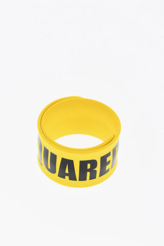 Silicone MADE WITH LOVE Slap Bracelet with Contrasting Print