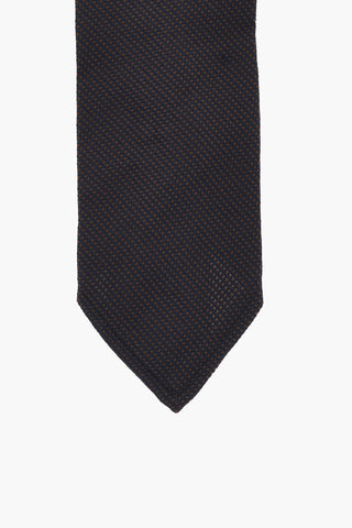 Jacquard Silk Tie with Micro Motifs