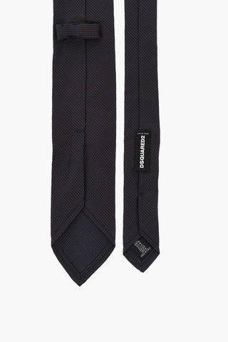 Jacquard Silk Tie with Micro Motifs