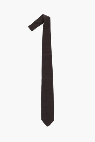 Silk Tie with Micro Motifs