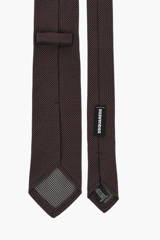 Silk Tie with Micro Motifs