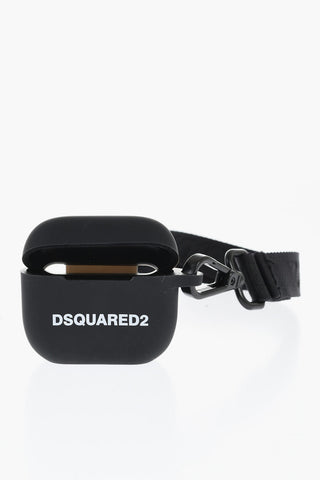 Solid Color Silicone Airpods Case with Strap