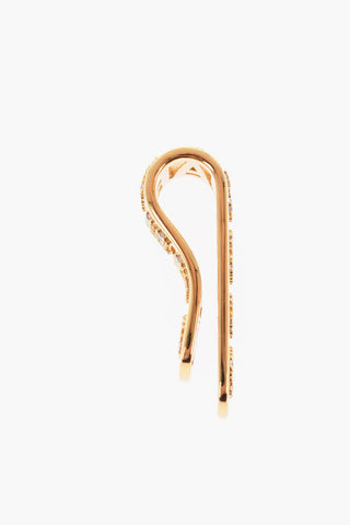 Metal Cigarette Holder Embellished with Rhinestones