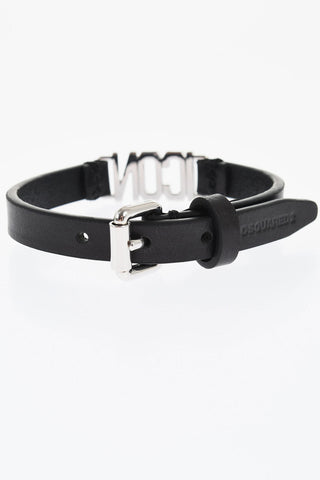 Leather ICON CLUBBING Bracelet with Metal Detail
