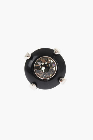 Metal Pin with Central Crystal