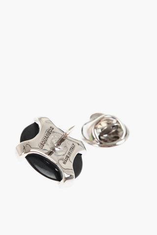 Metal Pin with Central Crystal