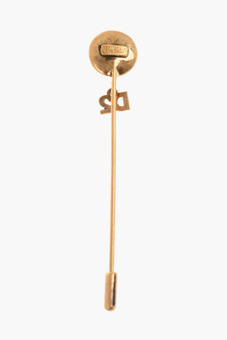 Metal Tie Pin with Resin Detail