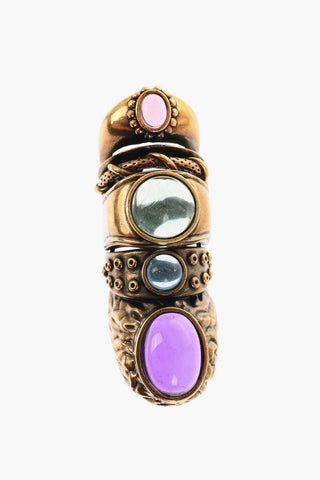 Anello Armor in Ottone con Cristalli
