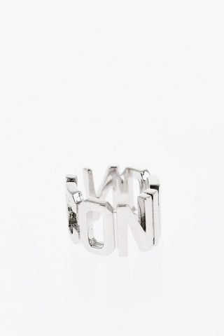 ICON Brass Single Ear Cuff Earring with Lettering Logo