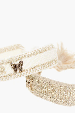 Fabric J'ADIOR 2-Bracelet Set