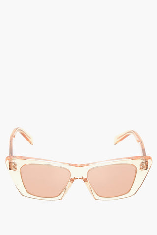 Cat-Eye Sunglasses with See Through Frame