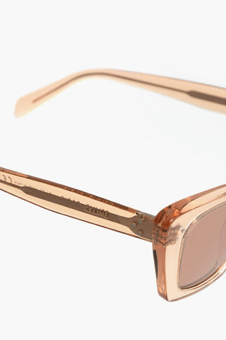 Cat-Eye Sunglasses with See Through Frame