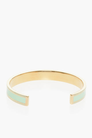 Enamelled Brass CODE Rigid Bracelet