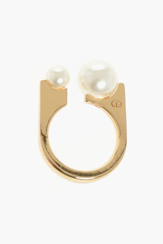 Brass TRIBALES Ring with Pearls