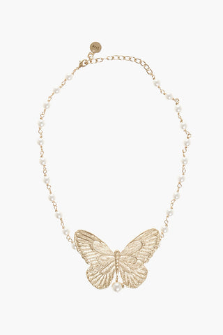 Brass METAMORPHOSE Necklace with Pearls